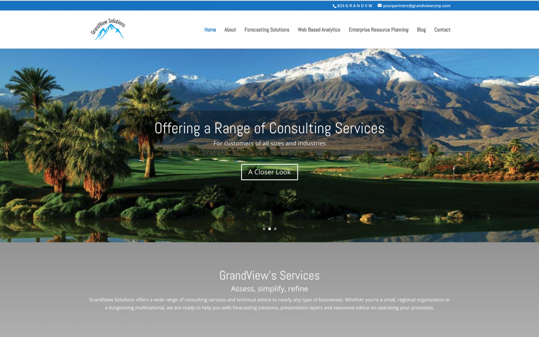 GrandView Solutions’ Brand New Website